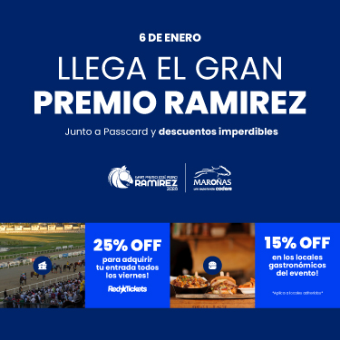 Este 6 de enero, el Gran Premio Ramírez lo disfrutas con Passcard