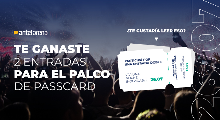 ¡Ganá 1 entrada doble para el próximo show!