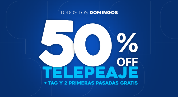 Telepeaje al 50% Telepeaje al 50%
