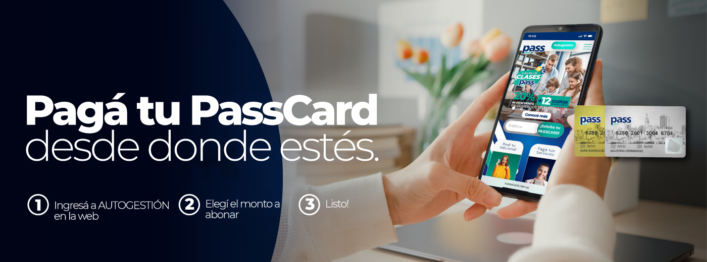 Pagá tu PassCard desde donde estés