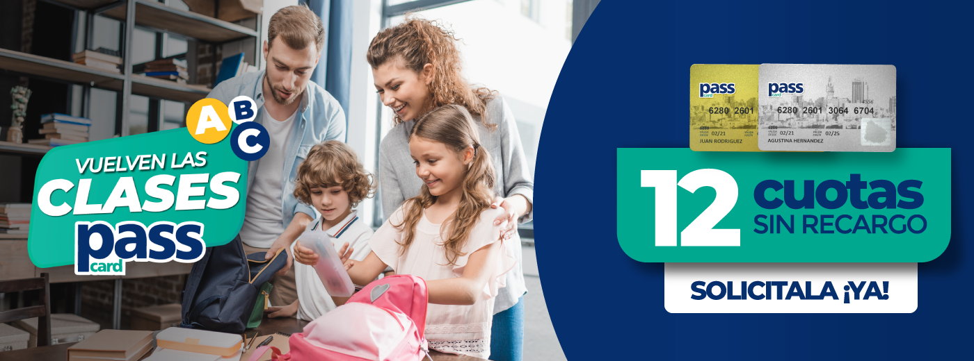 Vuelta a clases con tu tarjeta de crédito PassCard