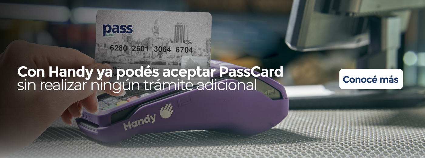 ¡Con Handy ya podés aceptar PassCard!