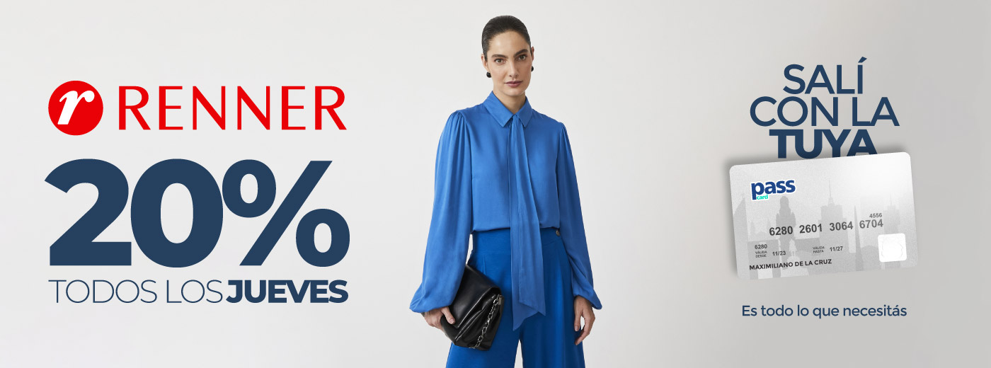 ¡Elevá tu estilo con Renner y PassCard! ✨