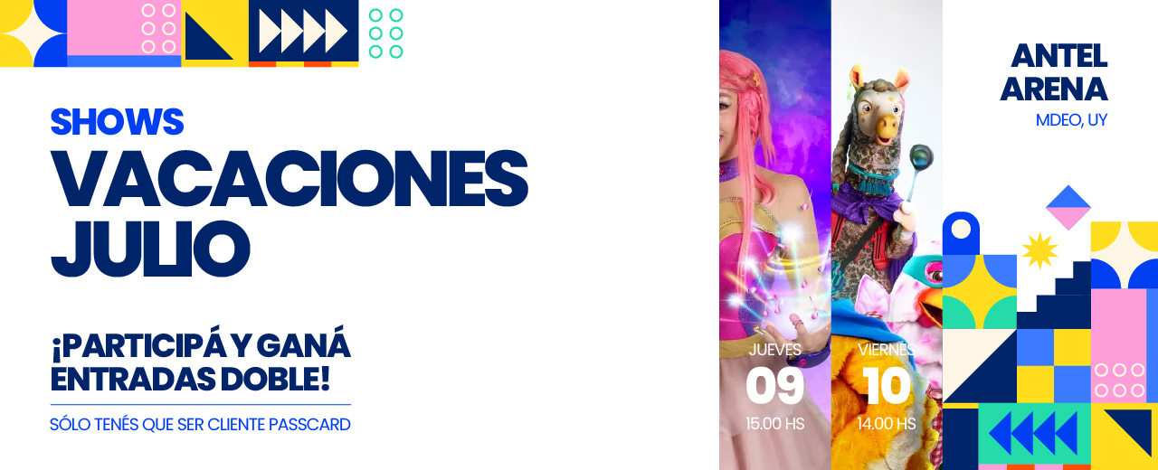 Estas vacaciones, viví los mejores shows junto a Passcard.