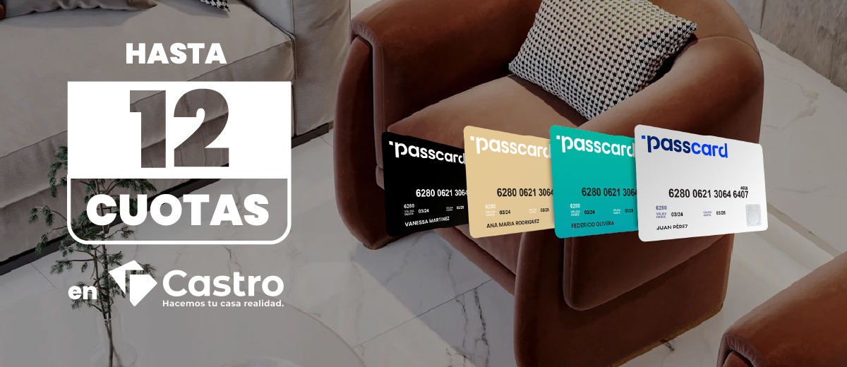 Hasta 12 cuotas en Cerámicas Castro